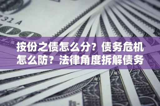 济南按份之债怎么分？债务危机怎么防？法律角度拆解债务分配与风险自保指南