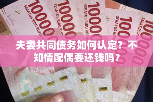 济南夫妻共同债务如何认定？不知情配偶要还钱吗？