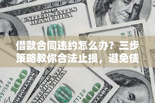 济南借款合同违约怎么办？三步策略教你合法止损，避免债务危机升级